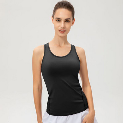 Ujjatlan sport jóga póló futó felső tank női fitnesz blúz póló edzéshez Racerback Active Tops Női edzőmellény