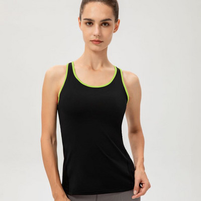 Ujjatlan sport jóga póló futó felső tank női fitnesz blúz póló edzéshez Racerback Active Tops Női edzőmellény
