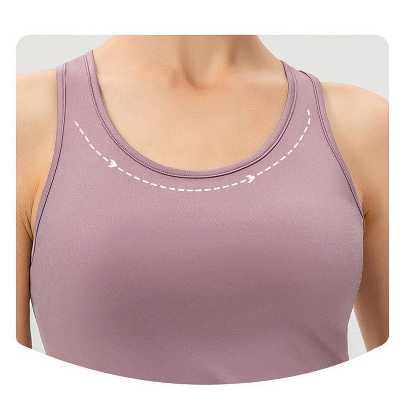 Ujjatlan sport jóga póló futó felső tank női fitnesz blúz póló edzéshez Racerback Active Tops Női edzőmellény