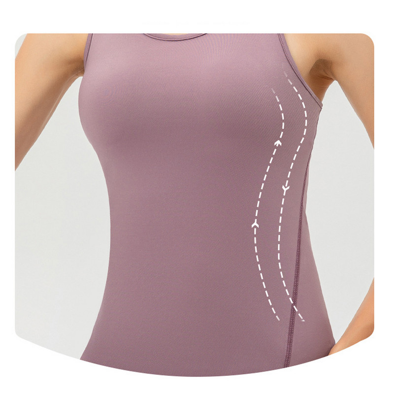 Ujjatlan sport jóga póló futó felső tank női fitnesz blúz póló edzéshez Racerback Active Tops Női edzőmellény