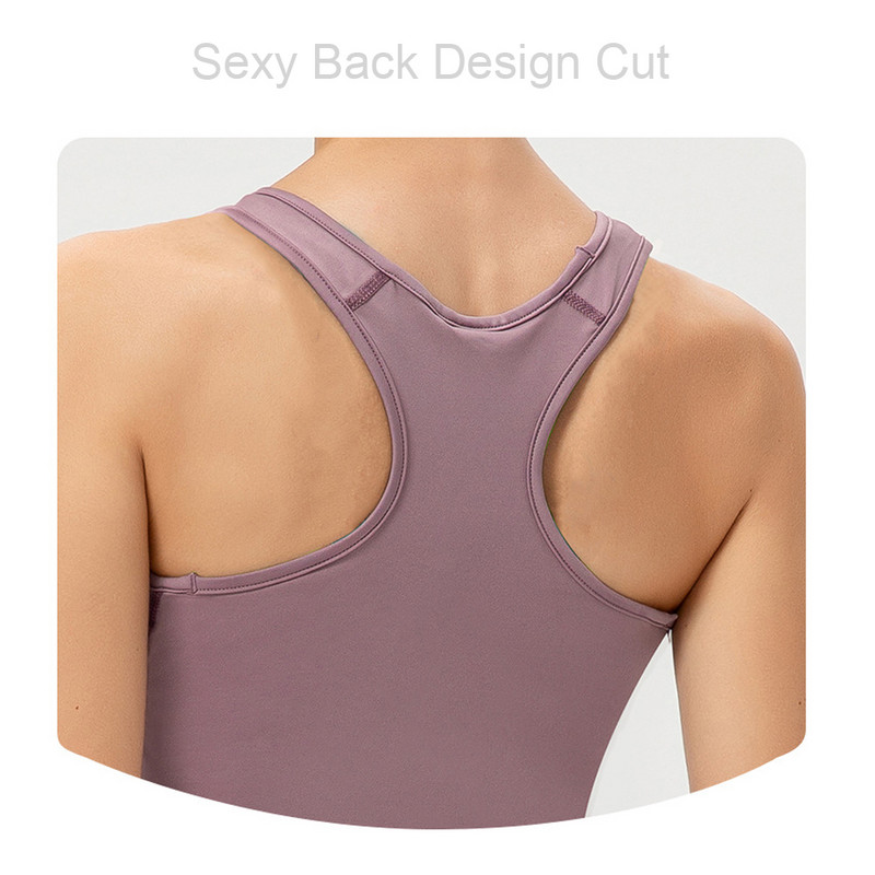 Ujjatlan sport jóga póló futó felső tank női fitnesz blúz póló edzéshez Racerback Active Tops Női edzőmellény