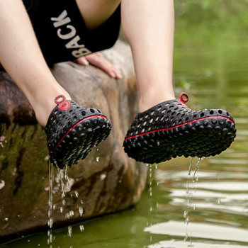 Летни плажни сандали за 2023 г. Мъжки ежедневни обувки Дишащи плоски обувки Мъжки сабо Graden Чехли Модни мокасини с приплъзване Леки големи размери 45
