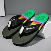 2023 Hot Summer Rainbow Φτηνές παντόφλες παραλίας Ανδρικές Μόδα ελαφριές ανδρικές σαγιονάρες για εξωτερικούς χώρους Άνετες αντιολισθητικές ανδρικές παντόφλες