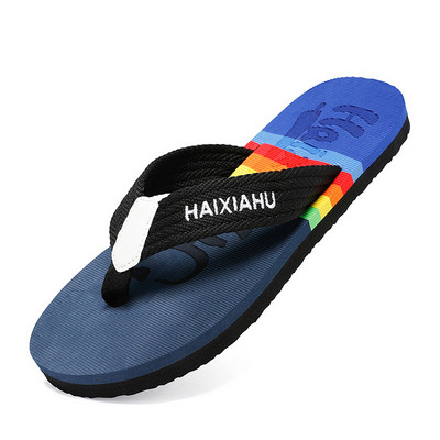 2023 Hot Summer Rainbow Φτηνές παντόφλες παραλίας Ανδρικές Μόδα ελαφριές ανδρικές σαγιονάρες για εξωτερικούς χώρους Άνετες αντιολισθητικές ανδρικές παντόφλες