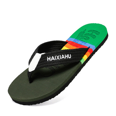 2023 Hot Summer Rainbow Φτηνές παντόφλες παραλίας Ανδρικές Μόδα ελαφριές ανδρικές σαγιονάρες για εξωτερικούς χώρους Άνετες αντιολισθητικές ανδρικές παντόφλες