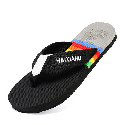 2023 Hot Summer Rainbow Φτηνές παντόφλες παραλίας Ανδρικές Μόδα ελαφριές ανδρικές σαγιονάρες για εξωτερικούς χώρους Άνετες αντιολισθητικές ανδρικές παντόφλες