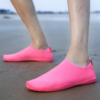 Розови водни обувки за жени Водни обувки за мъже Черни боси плажни сандали на открито срещу течението Неплъзгащи се река Морски маратонки за гмуркане