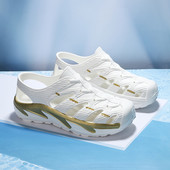 Modes vasaras pludmales sandales biezas zoles čības ūdensnecaurlaidīgas 5cm mīkstas zoles dārza apavi pret slīdēšanu mājas sandales Flip Flops vīriešiem