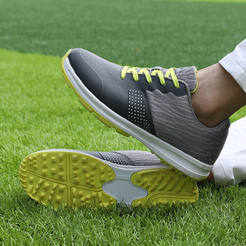 Мъжки обувки за голф Тренировка без шипове Маратонки за голф против приплъзване Мъжки професионални спортни обувки