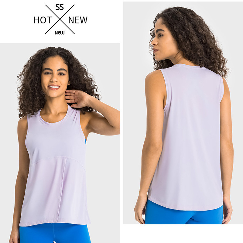SHINBENENc új női nyári légáteresztő hálós termék hasított laza sportmellény Női sport fitnesz jóga felső