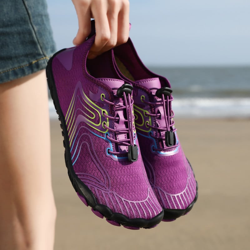 Aqua Purple Mees Naiste kingad46 Vesi Paljajalu Kiire Kuivatamine Vesi Jooga Sokid Rannas ujumine Surfitreening õues Merejõgi libisemisvastane Unisex