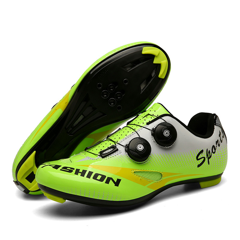 Uniszex légáteresztő ultrakönnyű kerékpáros cipő Országúti kerékpáros cipő önzáró SPD professzionális kerékpáros tornacipő, 36-46 nagy méret