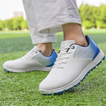 Водоустойчиви обувки за голф Мъжки размер плюс 46 47 Професионални маратонки за голф Външни удобни обувки за ходене Мъжки спортни маратонки