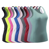 Női Fitness Top Edzés Edzés Edzés Gym póló Sport póló Testépítés Jóga Futás Háttámla Ujjatlan Póló Mellény 82