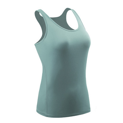 Női Fitness Top Edzés Edzés Edzés Gym póló Sport póló Testépítés Jóga Futás Háttámla Ujjatlan Póló Mellény 82