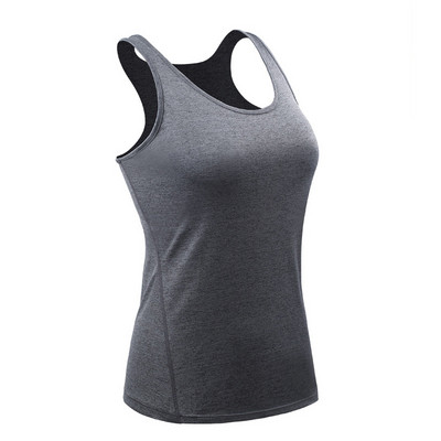 Női Fitness Top Edzés Edzés Edzés Gym póló Sport póló Testépítés Jóga Futás Háttámla Ujjatlan Póló Mellény 82