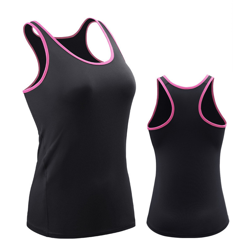 Női Fitness Top Edzés Edzés Edzés Gym póló Sport póló Testépítés Jóga Futás Háttámla Ujjatlan Póló Mellény 82