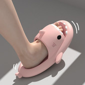 Nyári cápapapucsok beltéri kültéri papucsok csúszdák vastag talpú csúszásgátló egyszínű hűvös vicces papucsok női férfi cipők új