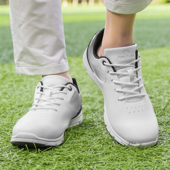 Мъжки обувки за голф Водоустойчиви маратонки за голф без шипове Размер плюс 39-47 Обувки за ходене за голфъри Спортни маратонки против приплъзване Мъжки