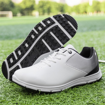Мъжки обувки за голф Водоустойчиви маратонки за голф без шипове Размер плюс 39-47 Обувки за ходене за голфъри Спортни маратонки против приплъзване Мъжки