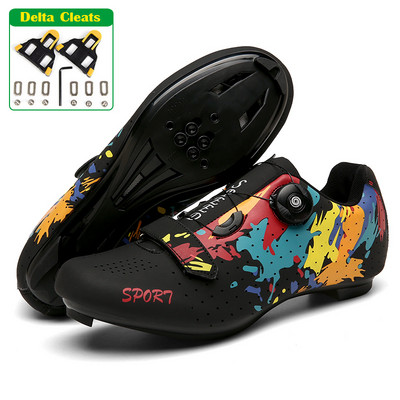 Ανδρικά αθλητικά παπούτσια ποδηλασίας Mtb παπούτσια Cleat SPD παπούτσια για ποδήλατο βουνού Γυναικεία παπούτσια με επίπεδη πετάλια ποδηλάτου ταχύτητας Sneaker Trail Road Cycling παπούτσια