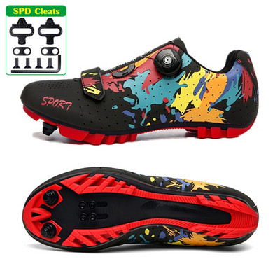 Ανδρικά αθλητικά παπούτσια ποδηλασίας Mtb παπούτσια Cleat SPD παπούτσια για ποδήλατο βουνού Γυναικεία παπούτσια με επίπεδη πετάλια ποδηλάτου ταχύτητας Sneaker Trail Road Cycling παπούτσια