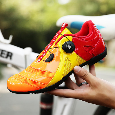 Karstā izpārdošana Unisex vīriešu riteņbraukšanas apavi modes sieta elpojošas velosipēda kedas vīriešu MTB apavi plakani spd gumijas neslīdoši šosejas velosipēdu apavi