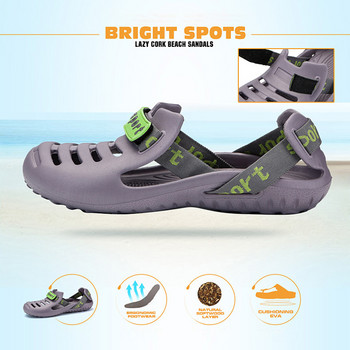 Мъжки обувки за вода Летни плажни чехли Морски сандали Мъжки студенти Нехлъзгащи се обувки за речен туризъм Плуване срещу течението