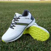 Vízálló golfcipők férfi könnyű súlyú golfruházat férfiaknak szabadtéri kényelmes golfozók sétacipők csúszásgátló sportcipők