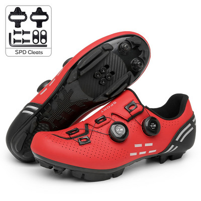Kalnu velosipēdistu apavi Vīriešu plakani Dirt Mtb riteņbraukšanas apavi sievietēm sacīkšu šosejas velosipēdistu sporta apavi Speed velosipēdu apavi Spd skavas priekš Shimano