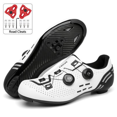 Kalnu velosipēdistu apavi Vīriešu plakani Dirt Mtb riteņbraukšanas apavi sievietēm sacīkšu šosejas velosipēdistu sporta apavi Speed velosipēdu apavi Spd skavas priekš Shimano