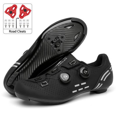 Kalnu velosipēdistu apavi Vīriešu plakani Dirt Mtb riteņbraukšanas apavi sievietēm sacīkšu šosejas velosipēdistu sporta apavi Speed velosipēdu apavi Spd skavas priekš Shimano