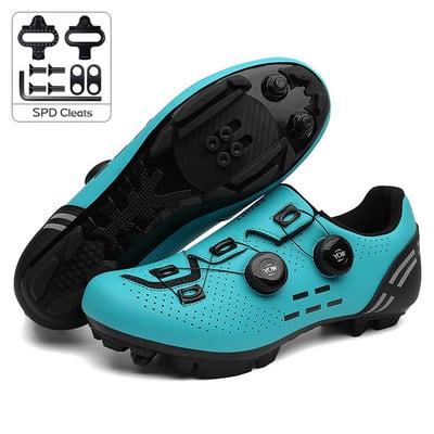 Kalnu velosipēdistu apavi Vīriešu plakani Dirt Mtb riteņbraukšanas apavi sievietēm sacīkšu šosejas velosipēdistu sporta apavi Speed velosipēdu apavi Spd skavas priekš Shimano