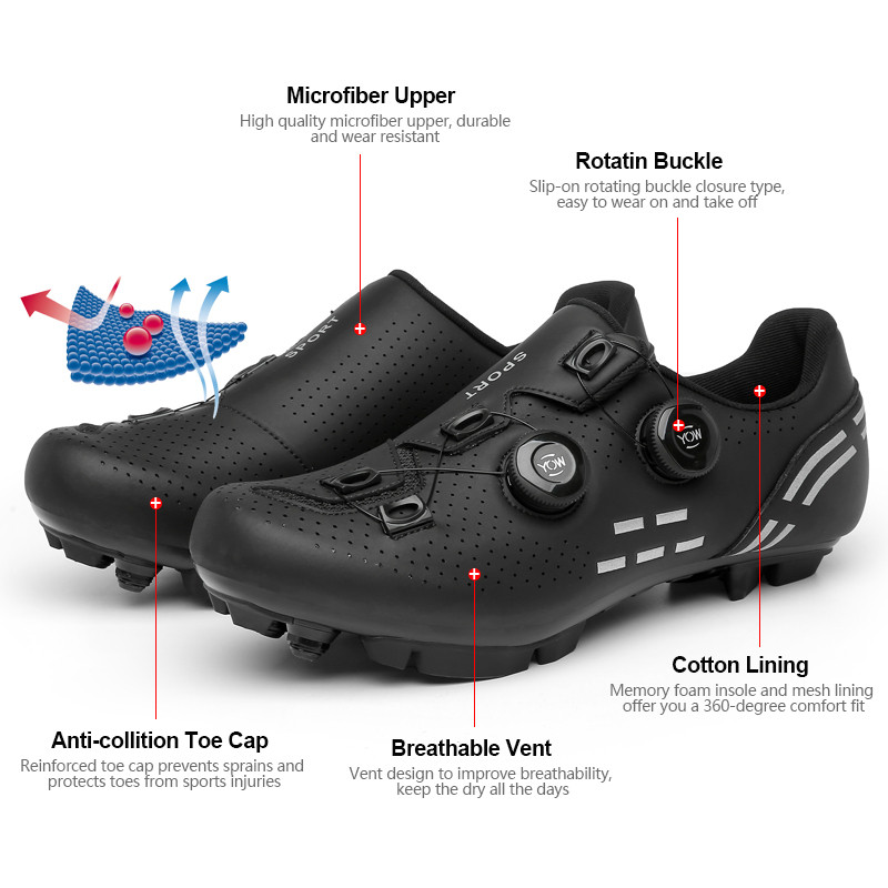 Kalnu velosipēdistu apavi Vīriešu plakani Dirt Mtb riteņbraukšanas apavi sievietēm sacīkšu šosejas velosipēdistu sporta apavi Speed velosipēdu apavi Spd skavas priekš Shimano