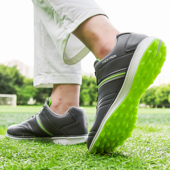 Мъжки водоустойчиви обувки за голф Мъжки професионални маратонки за голф Леки маратонки без шипове за голфъри Маратонки за ходене