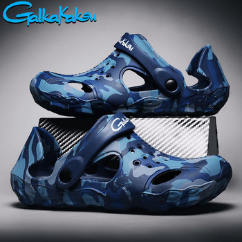 2022 Мъжки спортни обувки на открито Нехлъзгащи се плажни обувки Летни пещерни обувки Камуфлажно меко дъно Ежедневни сандали за газене Обувки за воден риболов