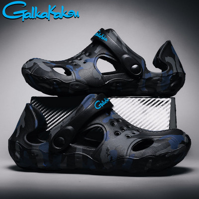 2022. g. Vīriešu brīvdabas sporta neslīdoši pludmales apavi Vasaras alu apavi maskēšanās, mīksta apakša, brīva laika sandales, ūdens makšķerēšanas apavi