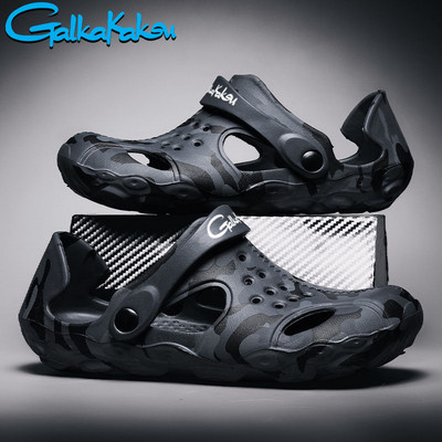 2022. g. Vīriešu brīvdabas sporta neslīdoši pludmales apavi Vasaras alu apavi maskēšanās, mīksta apakša, brīva laika sandales, ūdens makšķerēšanas apavi