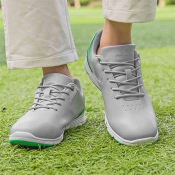 Αδιάβροχα παπούτσια γκολφ Ανδρικά επαγγελματικά αθλητικά παπούτσια γκολφ Spikeless Άνετα παπούτσια για περπάτημα για παίκτες γκολφ Πολυτελή αθλητικά πάνινα παπούτσια
