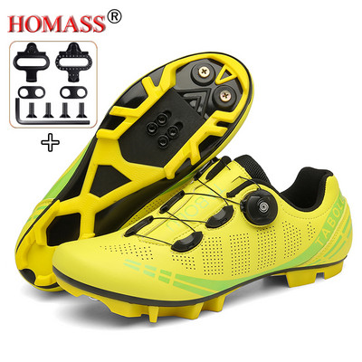 SPD riteņbraukšanas kedas Mtb vīriešu sieviešu kalnu velosipēdistu apavi Ultraviegli sacīkšu šosejas velosipēdistu apavi Plakanas skavas Dirt Speed kedas