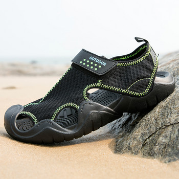 Ανδρικά πέδιλα εξωτερικού χώρου Four Seasons Mesh Breathable Ανδρικά Παπούτσια Πολυλειτουργικά Wading Sandals Plus Size Άνετα ανδρικά παπούτσια