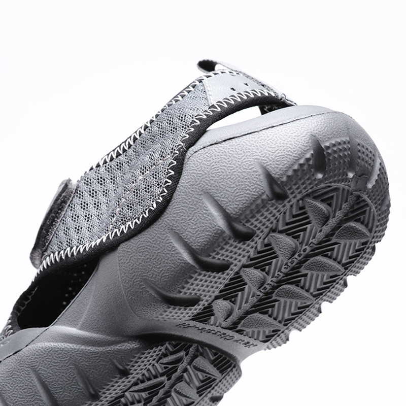 Vyriški lauko sandalai „Four Seasons“ tinkliniai, kvėpuojantys vyriški batai Daugiafunkciai bridimo basutės plius dydžio, patogūs vyriški batai