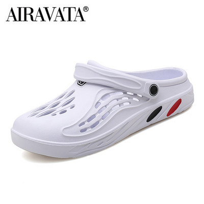 Unisex pludmales sandales vieglas dobas čības vasaras ātri nožūst plakanas klasiskas vīriešu sieviešu koka tupeles, liels izmērs 36-49