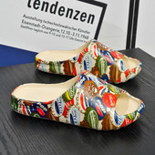 Kuum müük paksu põhjaga Vannituba Meeste Kodusussid Sussid Pehmed Toasussid Suvised plätud rannasussid