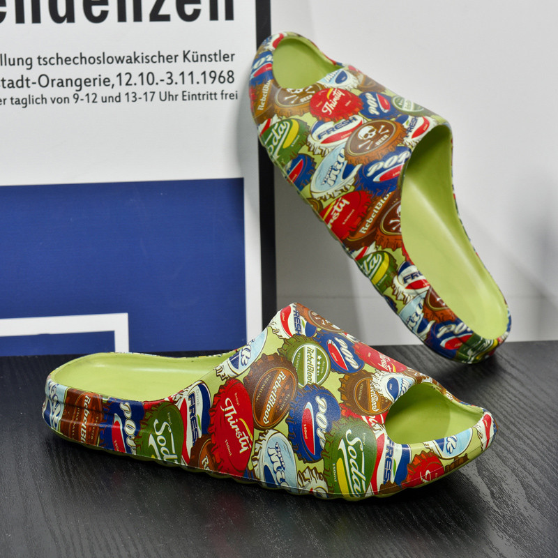 Kuum müük paksu põhjaga Vannituba Meeste Kodusussid Sussid Pehmed Toasussid Suvised plätud rannasussid