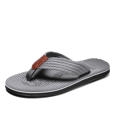 Vasaras Vīriešu Flip Flop Vīriešu Pludmales Čības Plakanas Vīriešu Ikdienas Ikdienas Apavi Peldēšana Ūdens Baseins Saspiežot Toe Sandalias Hombre