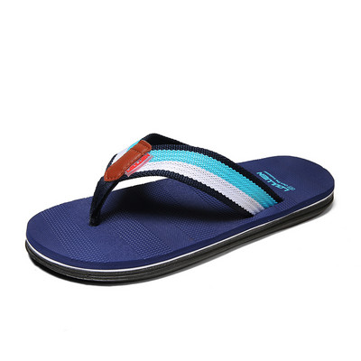 Vasaras Vīriešu Flip Flop Vīriešu Pludmales Čības Plakanas Vīriešu Ikdienas Ikdienas Apavi Peldēšana Ūdens Baseins Saspiežot Toe Sandalias Hombre