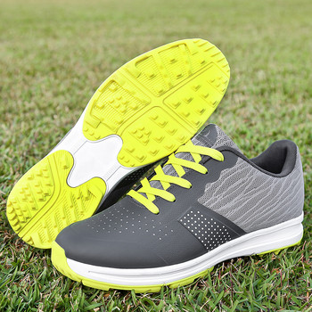 Водоустойчиви обувки за голф за мъже Професионални спортни маратонки за голф на открито Голям размер 39-48 Мъжки маратонки за голф без шипове