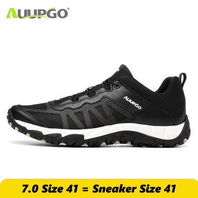 Γνήσια παπούτσια πεζοπορίας Auupgo 2021 Unisex Ποδηλατικά παπούτσια με εξαιρετικά ελαφρύ πλέγμα που αναπνέει Αθλητικά πάνινα παπούτσια πεζοπορίας Quick Dry River Sea Water Sneakers
