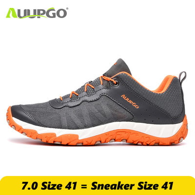 Γνήσια παπούτσια πεζοπορίας Auupgo 2021 Unisex Ποδηλατικά παπούτσια με εξαιρετικά ελαφρύ πλέγμα που αναπνέει Αθλητικά πάνινα παπούτσια πεζοπορίας Quick Dry River Sea Water Sneakers